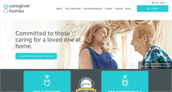 Desktop Screenshot of caregiverhomes.com